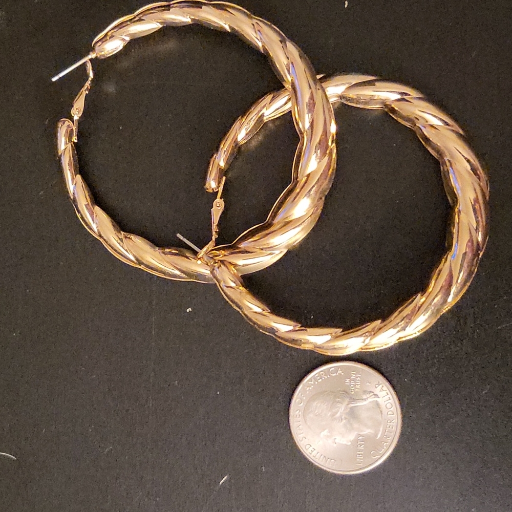 Large Gold Hoops